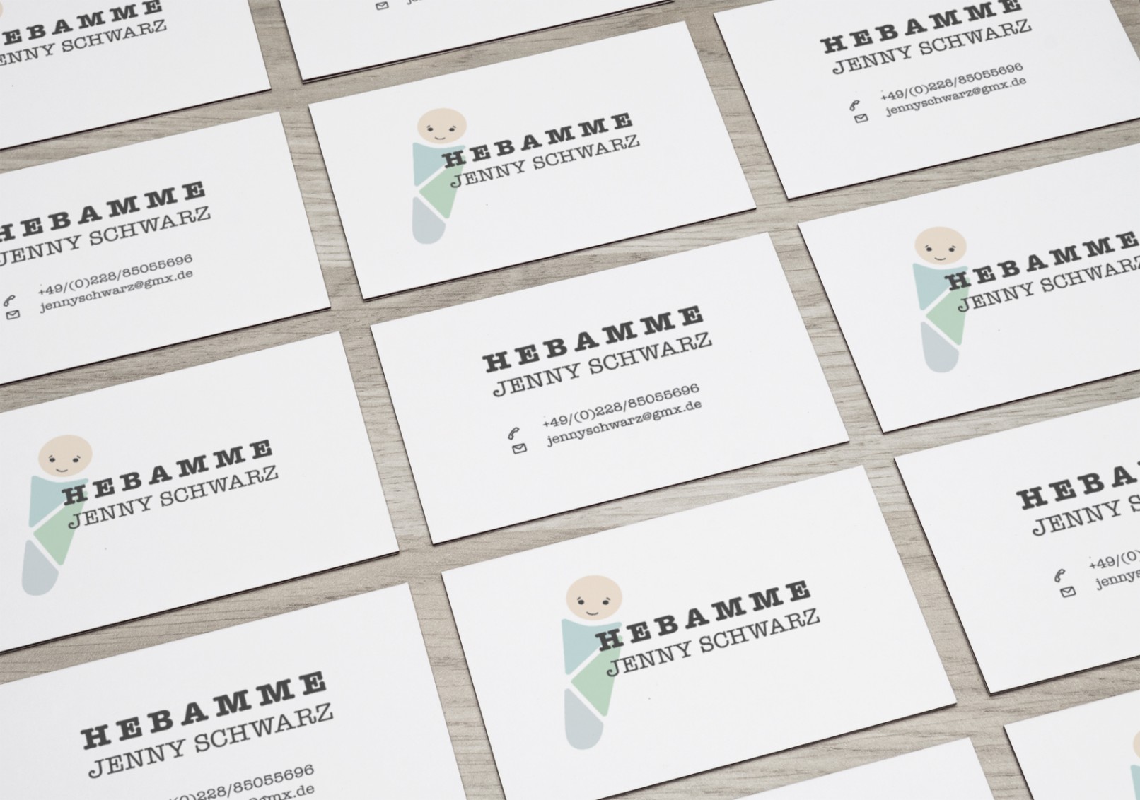 Melanie Sauermann Kommunikationsdesign Corporate Design Visitenkarten Business Cards Jenny Schwarz